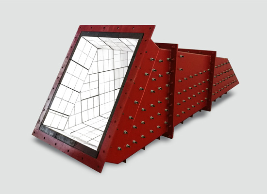皮帶輸送改溜槽系統設計|溜槽襯板